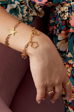 Link bracelet charms - gold h5 Picture2